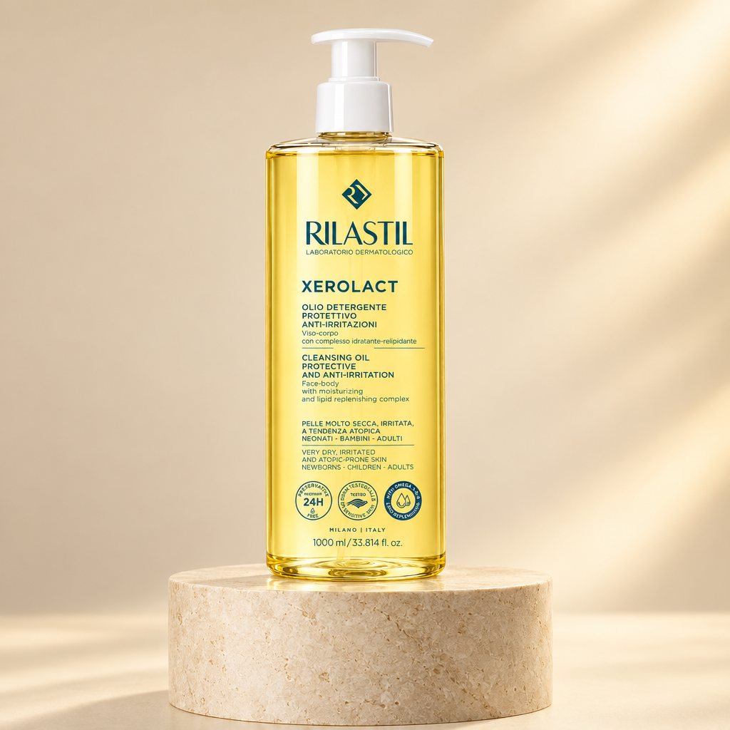 Cream-and-gold Rilastil product design