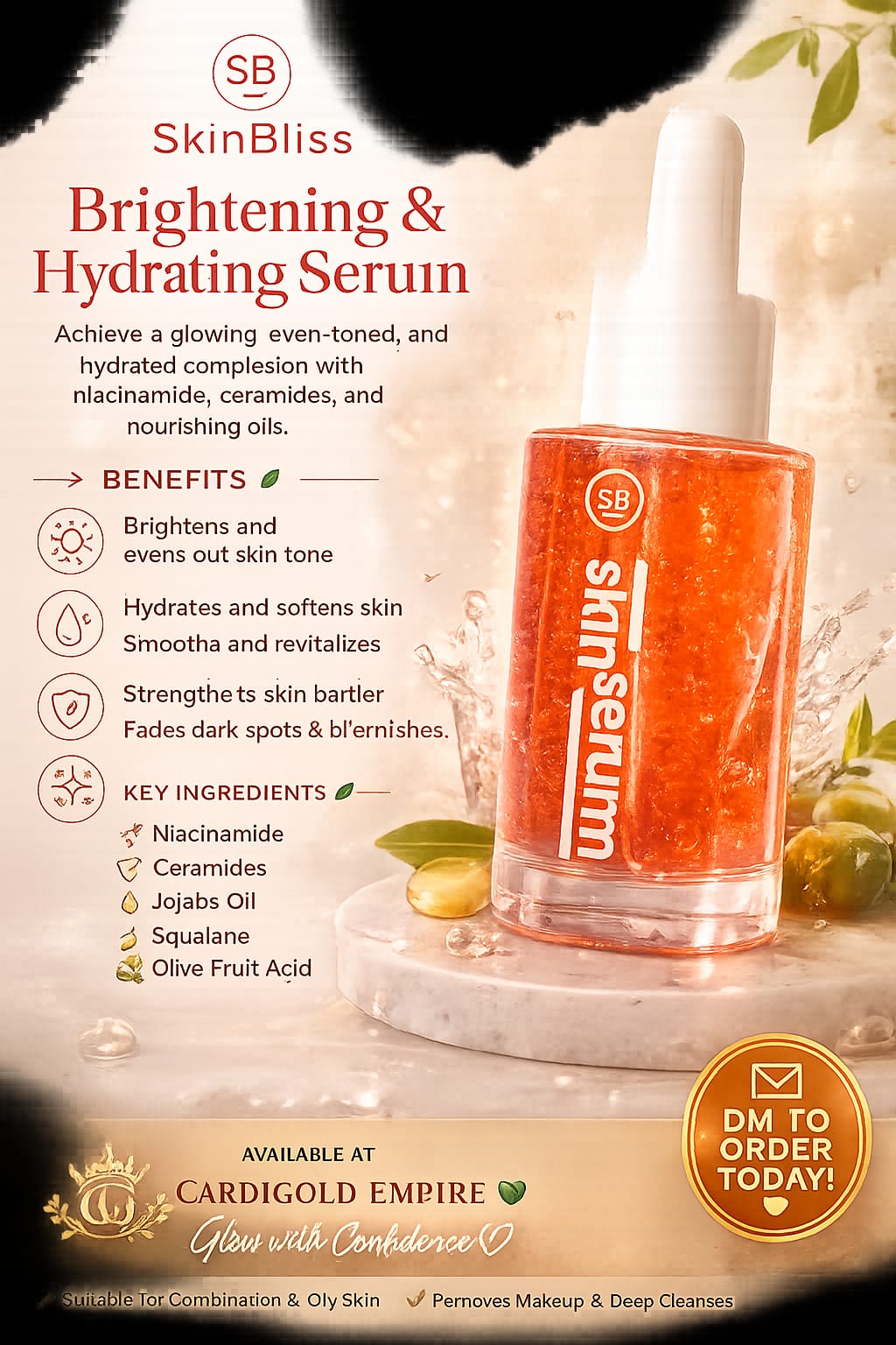 SkinBliss Brightening & Hydrating Serum – 50ml | Cardigold Empire