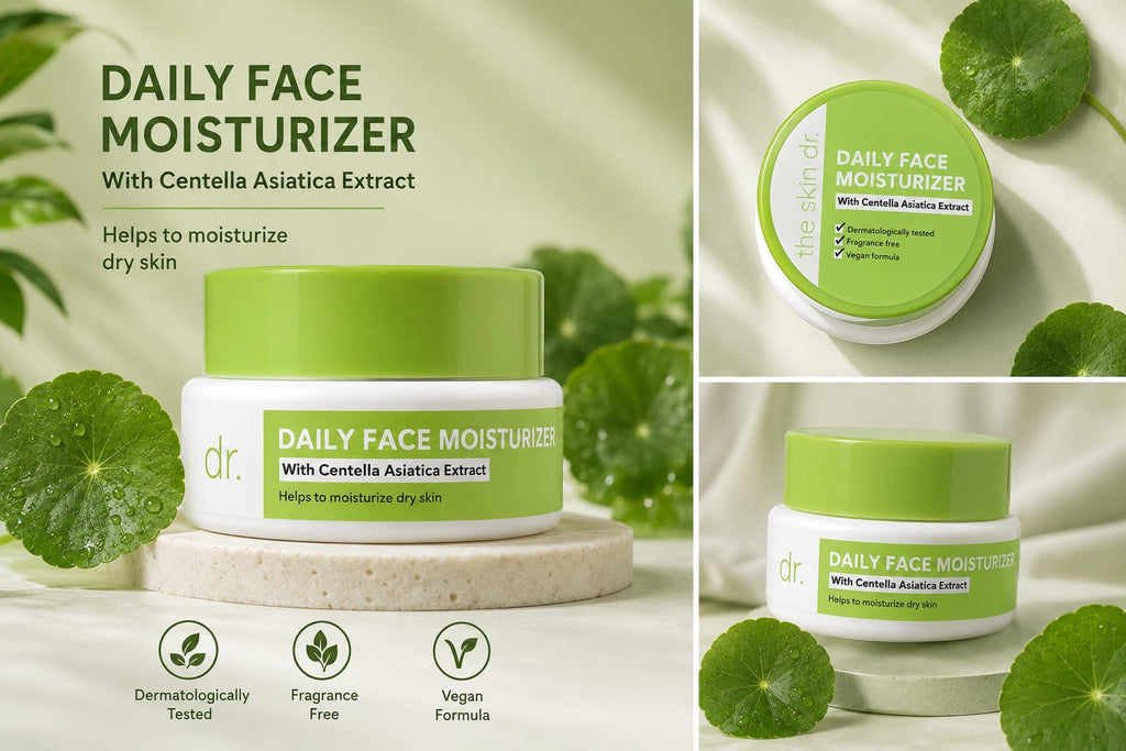 The Skin Dr. Daily Face Moisturizer with Centella Asiatica Extract – Hydrate, Soothe & Glow