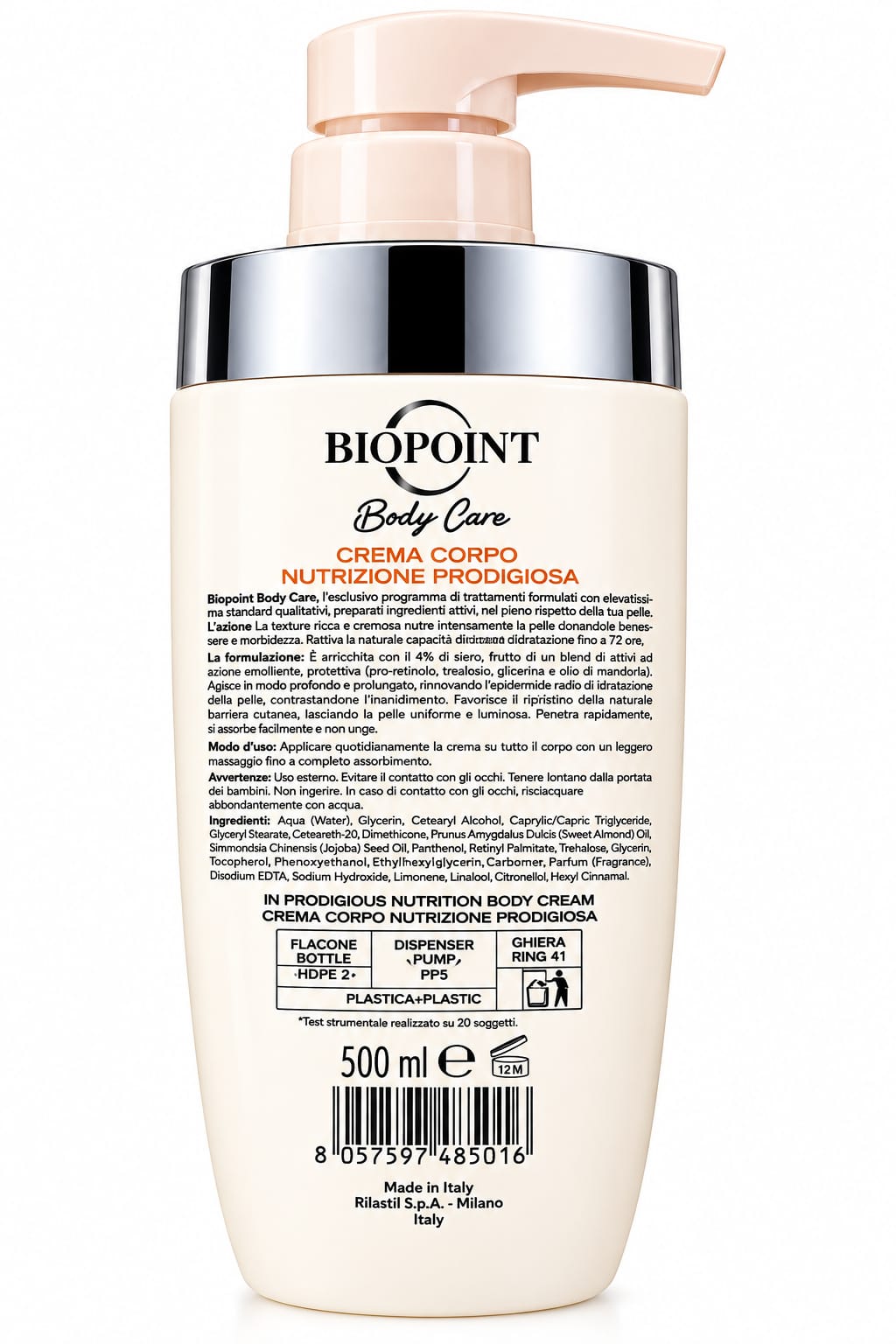 Biopoint Body Care Pro-Retinol Nourishing Body Cream – 72H Hydration & Repair 500ml