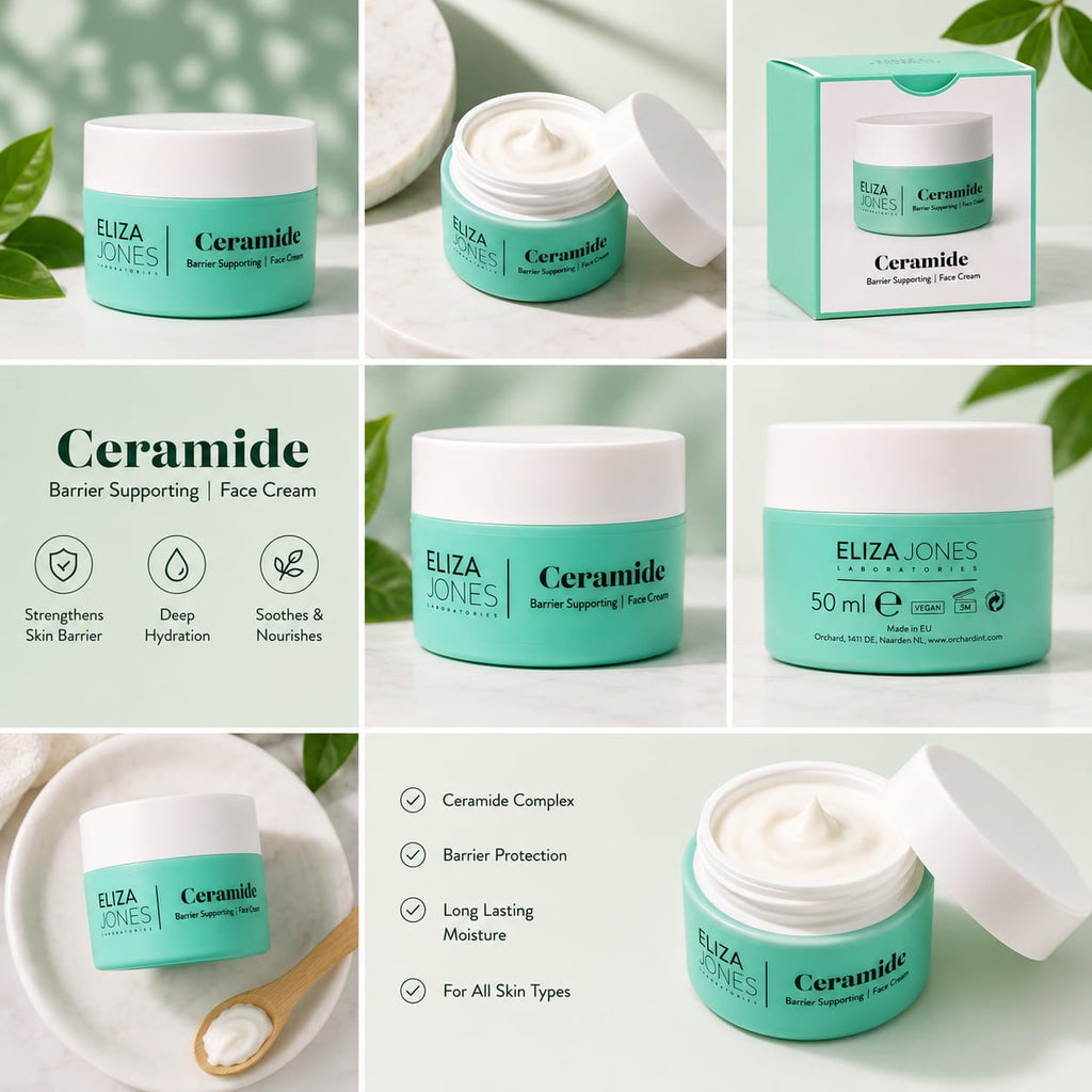 Eliza Jones Ceramide Barrier Supporting Face Cream – Deep Hydration & Skin Repair 50ml